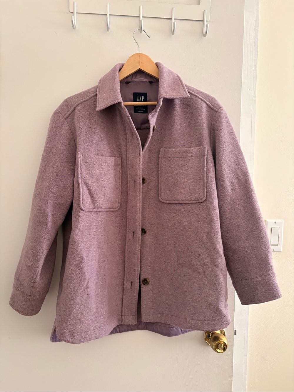 GAP Men's Dusty Lavender Shacket